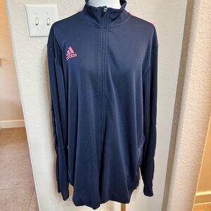 Adidas Men's Navy Aeroready Track Pullover Size XL NWT